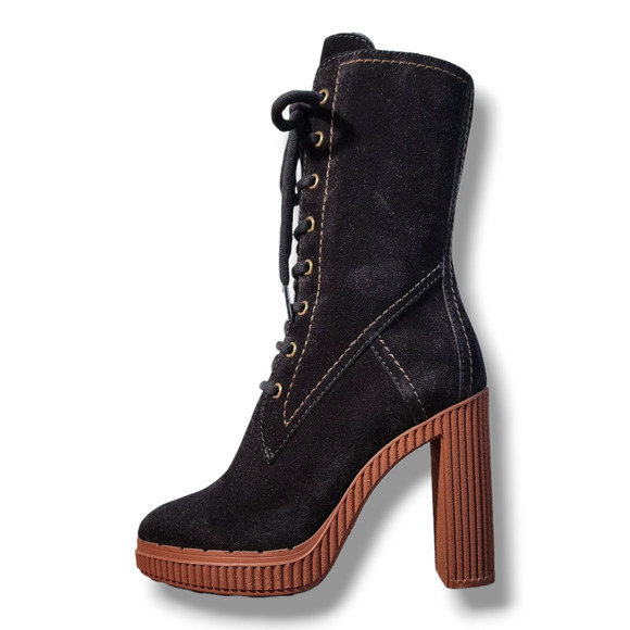 Tod's Brown Suede Altraversione Zip-Up Heel Boots Size 34.5 - Picture 8 of 16